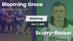 Matchup: Blooming Grove vs. Scurry-Rosser  2019