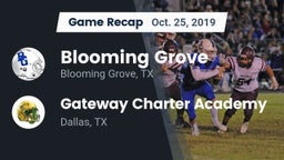 Recap: Blooming Grove  vs. Gateway Charter Academy  2019