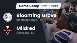 Recap: Blooming Grove  vs. Mildred  2019
