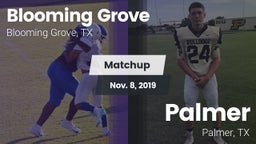 Matchup: Blooming Grove vs. Palmer  2019