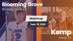 Matchup: Blooming Grove vs. Kemp  2020