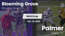 Matchup: Blooming Grove vs. Palmer  2020