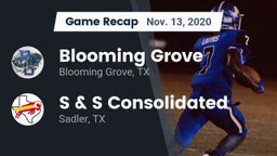 Recap: Blooming Grove  vs. S & S Consolidated  2020