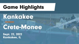 Kankakee  vs Crete-Monee  Game Highlights - Sept. 22, 2022