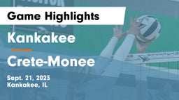 Kankakee  vs Crete-Monee  Game Highlights - Sept. 21, 2023