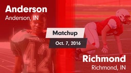 Matchup: Anderson vs. Richmond  2016