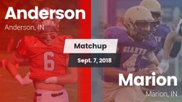 Matchup: Anderson vs. Marion  2018