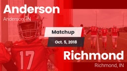 Matchup: Anderson vs. Richmond  2018