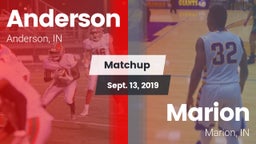 Matchup: Anderson vs. Marion  2019