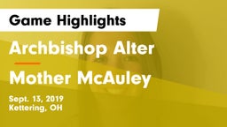 Archbishop Alter  vs Mother McAuley  Game Highlights - Sept. 13, 2019