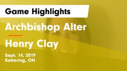 Archbishop Alter  vs Henry Clay  Game Highlights - Sept. 14, 2019