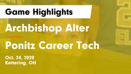 Archbishop Alter  vs Ponitz Career Tech Game Highlights - Oct. 24, 2020