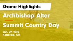 Archbishop Alter  vs Summit Country Day Game Highlights - Oct. 29, 2022