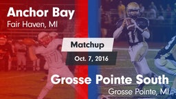 Matchup: Anchor Bay vs. Grosse Pointe South  2016