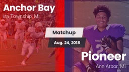 Matchup: Anchor Bay vs. Pioneer  2018