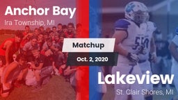 Matchup: Anchor Bay vs. Lakeview  2020