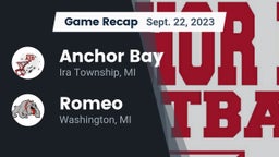 Recap: Anchor Bay  vs. Romeo  2023