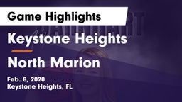 Keystone Heights  vs North Marion  Game Highlights - Feb. 8, 2020