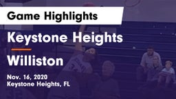 Keystone Heights  vs Williston Game Highlights - Nov. 16, 2020