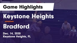 Keystone Heights  vs Bradford  Game Highlights - Dec. 14, 2020