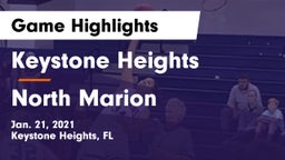 Keystone Heights  vs North Marion Game Highlights - Jan. 21, 2021