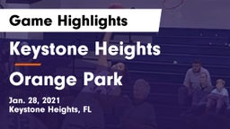 Keystone Heights  vs Orange Park  Game Highlights - Jan. 28, 2021