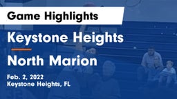 Keystone Heights  vs North Marion  Game Highlights - Feb. 2, 2022