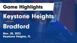 Keystone Heights  vs Bradford  Game Highlights - Nov. 28, 2023