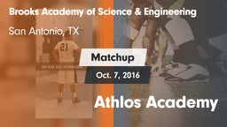 Matchup: Brooks Academy of Sc vs. Athlos Academy 2016