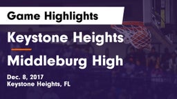 Keystone Heights  vs Middleburg High Game Highlights - Dec. 8, 2017