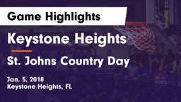 Keystone Heights  vs St. Johns Country Day Game Highlights - Jan. 5, 2018