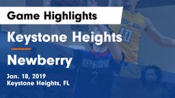 Keystone Heights  vs Newberry  Game Highlights - Jan. 18, 2019