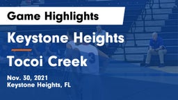 Keystone Heights  vs Tocoi Creek  Game Highlights - Nov. 30, 2021
