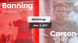 Matchup: Banning vs. Carson  2017