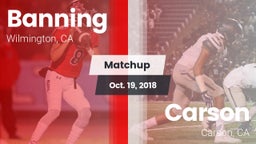 Matchup: Banning vs. Carson  2018