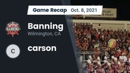 Recap: Banning  vs. carson  2021
