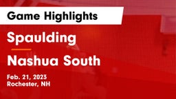Spaulding  vs Nashua South  Game Highlights - Feb. 21, 2023
