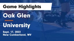 Oak Glen  vs University  Game Highlights - Sept. 17, 2022