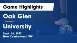 Oak Glen  vs University  Game Highlights - Sept. 16, 2023