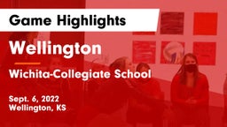 Wellington  vs Wichita-Collegiate School  Game Highlights - Sept. 6, 2022