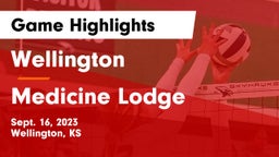 Wellington  vs Medicine Lodge Game Highlights - Sept. 16, 2023