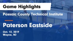 Passaic County Technical Institute vs Paterson Eastside  Game Highlights - Oct. 12, 2019