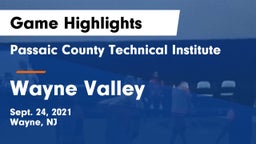 Passaic County Technical Institute vs Wayne Valley  Game Highlights - Sept. 24, 2021
