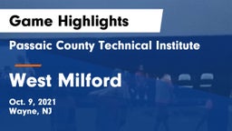 Passaic County Technical Institute vs West Milford  Game Highlights - Oct. 9, 2021