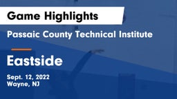 Passaic County Technical Institute vs Eastside  Game Highlights - Sept. 12, 2022
