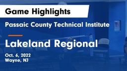 Passaic County Technical Institute vs Lakeland Regional  Game Highlights - Oct. 6, 2022