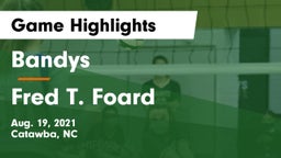 Bandys  vs Fred T. Foard  Game Highlights - Aug. 19, 2021