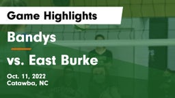 Bandys  vs vs. East Burke Game Highlights - Oct. 11, 2022