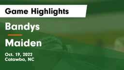 Bandys  vs Maiden  Game Highlights - Oct. 19, 2022