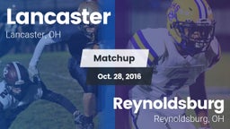 Matchup: Lancaster vs. Reynoldsburg  2016